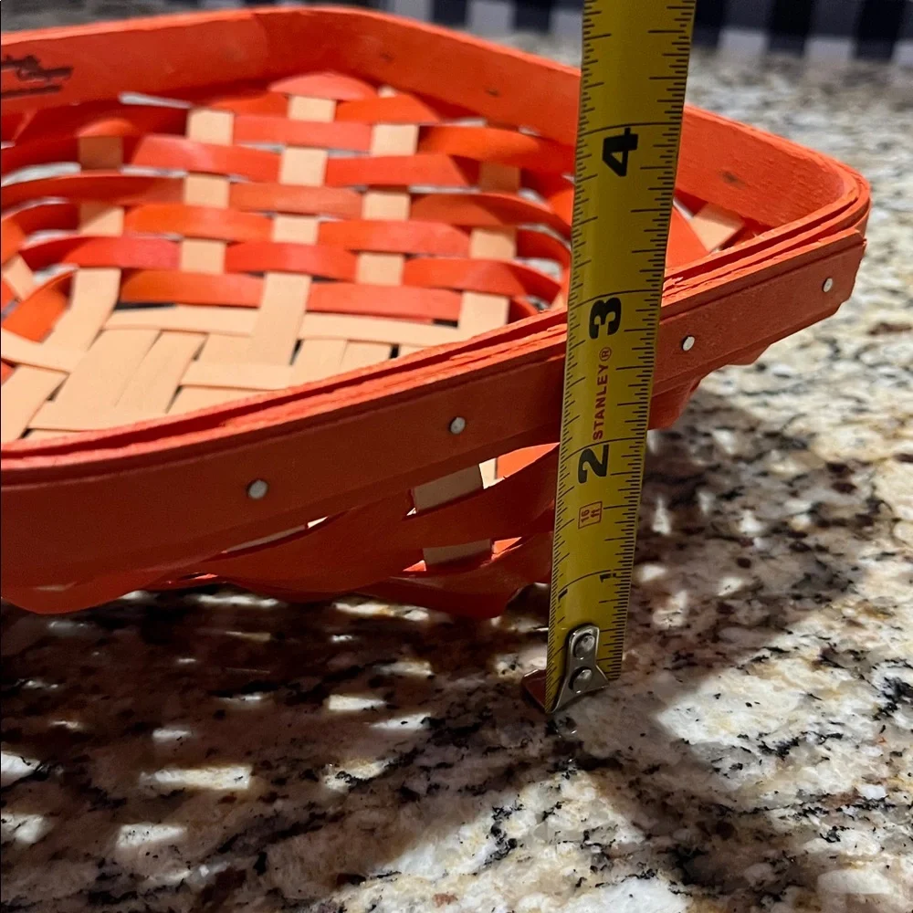 Longaberger Basket signed by renowned weaver Mary Senter, dated 2022